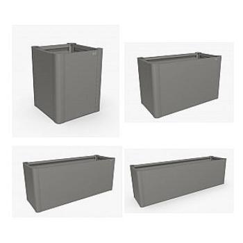 Biohort Truhlík Belvedere MIDI 61 cm (sivá kremeň metalíza) 53 cm (3 krabice) obrázok