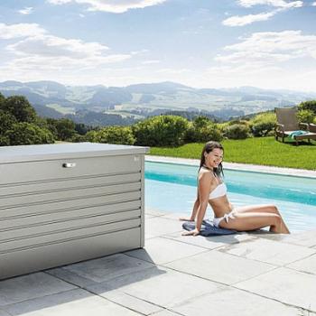 Biohort Vonkajší úložný box FreizeitBox 201 x 79 x 83 (sivý kremeň metalíza) obrázok
