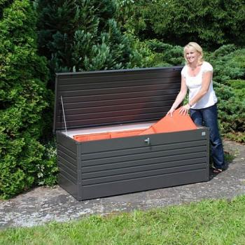 Biohort Vonkajší úložný box FreizeitBox 201 x 79 x 83 (tmavo šedá metalíza) obrázok