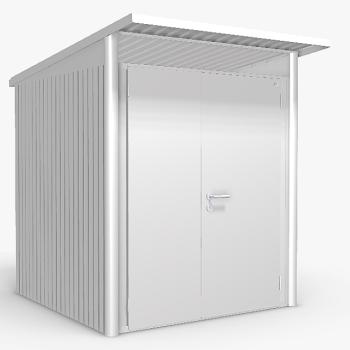 Biohort Záhradný domček BIOHORT AvantGarde DUO A1 180 x 220 x 218 (strieborná metalíza) obrázok