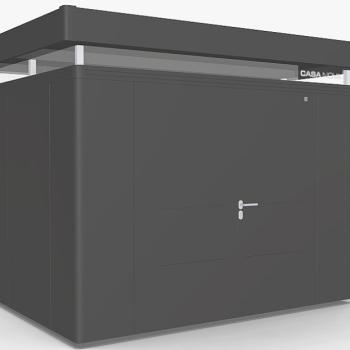 Biohort Záhradný domček BIOHORT CasaNova 330 x 230 (tmavo sivá metalíza) orientace dverí vľavo obrázok
