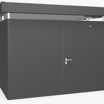Biohort Záhradný domček BIOHORT CasaNova 330 x 430 (tmavo sivá metalíza) orientace dverí vpravo obrázok