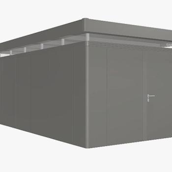 Biohort Záhradný domček BIOHORT CasaNova 330 x 530 (sivá kremeň metalíza) orientace dverí vľavo obrázok