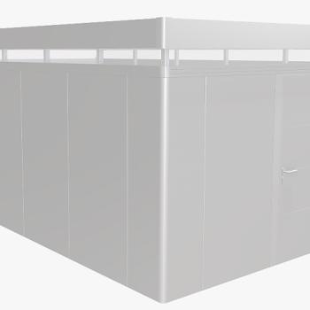 Biohort Záhradný domček BIOHORT CasaNova 330 x 530 (strieborná metalíza) orientace dverí vľavo obrázok
