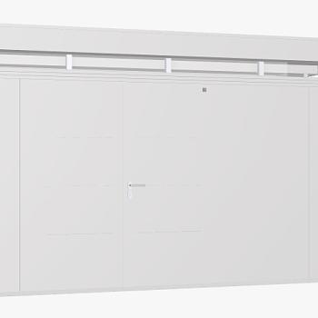 Biohort Záhradný domček BIOHORT CasaNova 430 x 230 (strieborná metalíza) orientace dverí vľavo obrázok