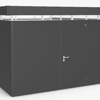 Biohort Záhradný domček BIOHORT CasaNova 430 x 530 (tmavo sivá metalíza) orientace dverí vľavo obrázok