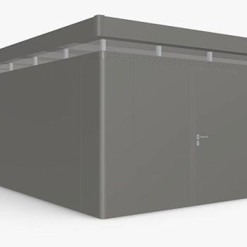Biohort Záhradný domček BIOHORT CasaNova 430 x 630 (sivá kremeň metalíza) orientace dverí vľavo obrázok
