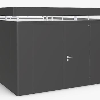 Biohort Záhradný domček BIOHORT CasaNova 430 x 630 (tmavo sivá metalíza) orientace dverí vľavo obrázok