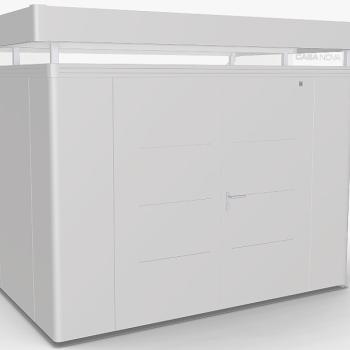 Biohort Záhradný domček BIOHORT CasaNova DUO 330 x 230 (strieborná metalíza) orientace dverí vpravo obrázok