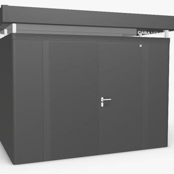 Biohort Záhradný domček BIOHORT CasaNova DUO 330 x 230 (tmavo sivá metalíza) orientace dverí vľavo obrázok