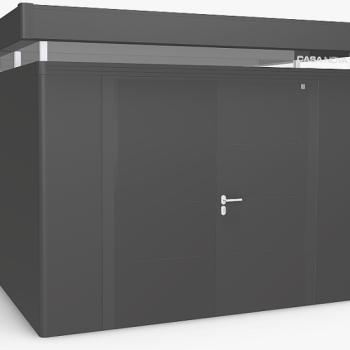 Biohort Záhradný domček BIOHORT CasaNova DUO 330 x 430 (tmavo sivá metalíza) orientace dverí vľavo obrázok