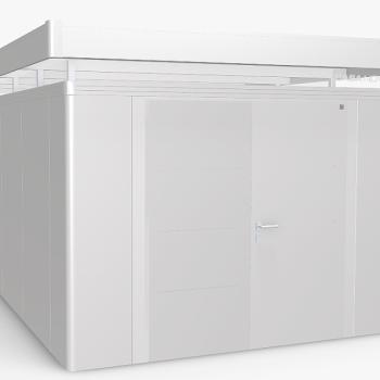 Biohort Záhradný domček BIOHORT CasaNova DUO 330 x 530 (strieborná metalíza) orientace dverí vľavo obrázok