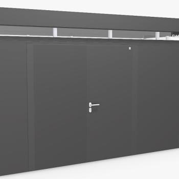 Biohort Záhradný domček BIOHORT CasaNova DUO 430 x 230 (tmavo sivá metalíza) orientace dverí vľavo obrázok