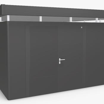 Biohort Záhradný domček BIOHORT CasaNova DUO 430 x 430 (tmavo sivá metalíza) orientace dverí vľavo obrázok