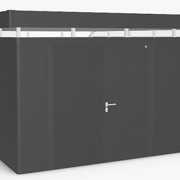 Biohort Záhradný domček BIOHORT CasaNova DUO 430 x 530 (tmavo sivá metalíza) orientace dverí vpravo obrázok