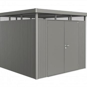 Biohort Záhradný domček BIOHORT HighLine DUO H4 275 x 275 (sivá kremen metalíza) obrázok