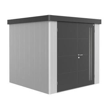 Biohort Záhradný domček BIOHORT NEO DUO 2B 236 x 236 (strieborná metalíza / tmavo šedámetalíza) obrázok