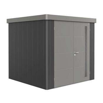 Biohort Záhradný domček BIOHORT NEO DUO 2B 236 x 236 (tmavo šedá metalíza / sivý kremeň metalíza) obrázok