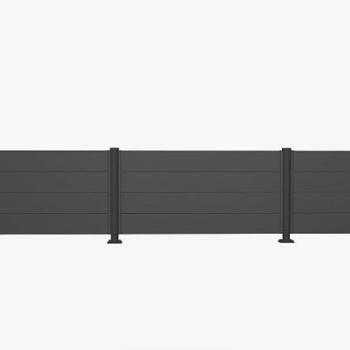 Biohort Zástena na ochranu súkromia 90 cm (tmavo šedá metalíza) - rôzne dĺžky dĺžka 150 cm obrázok