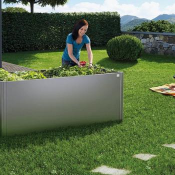 Biohort Zvýšený truhlík na zeleninu 2 x 1 (sivý kremeň metalíza) 2 x 1 (2 krabice) obrázok
