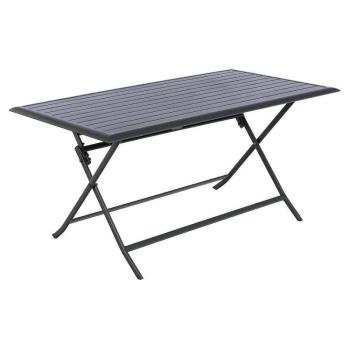 DEOKORK Hliníkový skladací stolík VIRGINIA 150x80 cm (antracit) obrázok