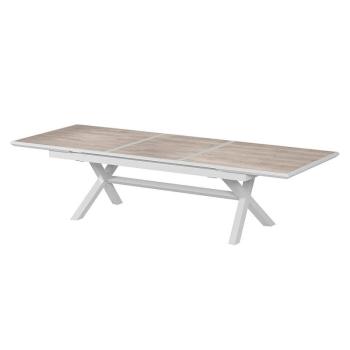 DEOKORK Hliníkový stôl BERGAMO II. 250/330 cm (biela) obrázok