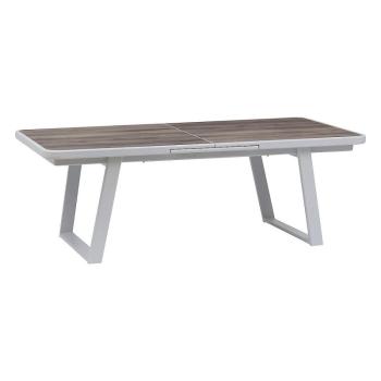 DEOKORK Hliníkový stôl GALIA 220/280x113 cm (biela) obrázok