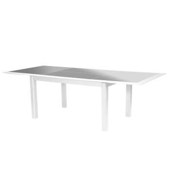 DEOKORK Hliníkový stôl VERMONT 160/254 cm (biela) obrázok