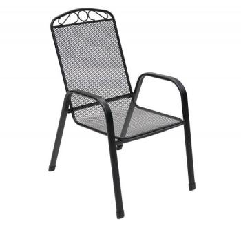 DEOKORK Kovové kreslo GREY (čierna) obrázok