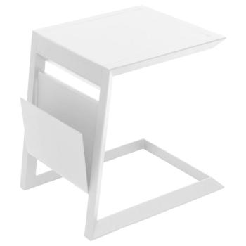 DEOKORK Kovový odkladací stolík LISABON (biela) obrázok
