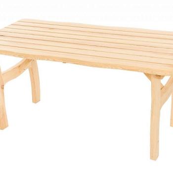 DEOKORK Masívny záhradný stôl z borovice VIKING (40 mm) - rôzne dĺžky 180 cm obrázok