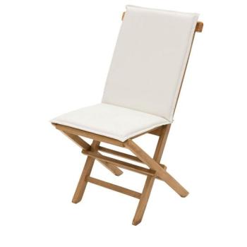 DEOKORK Záhradná skladacia stolička s poduškou FOXI (teak) obrázok