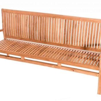 DEOKORK Záhradná teaková lavica HARMONY 180 cm obrázok