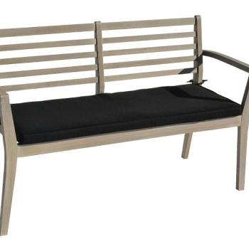 DEOKORK Záhradné lavica s poduškou CHESTERFIELD (sivá patina) obrázok