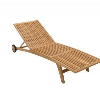 DEOKORK Záhradné lehátko teak ELEGANCE obrázok