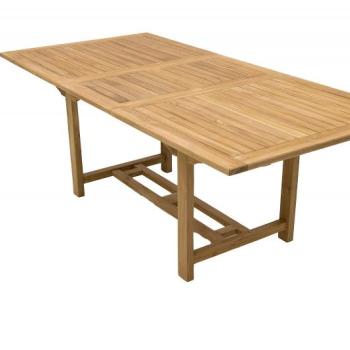 DEOKORK Záhradný obdĺžnikový stôl MONTANA 160/210 x 90 cm (teak) obrázok