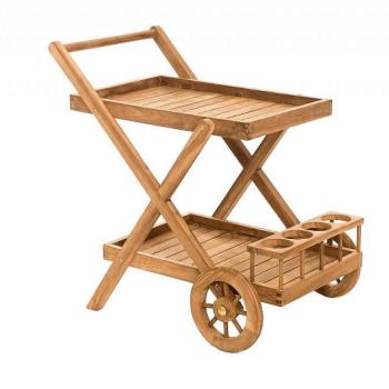 DEOKORK Záhradný servírovací vozík teak MONTE obrázok