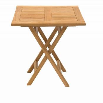 DEOKORK Záhradný skládací stôl ILLA 70x70 cm (teak) obrázok