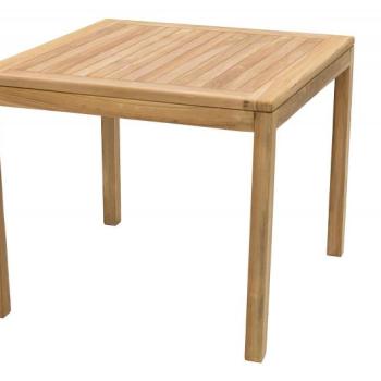 DEOKORK Záhradný stôl pevný FLORA 90x90 cm (teak) obrázok