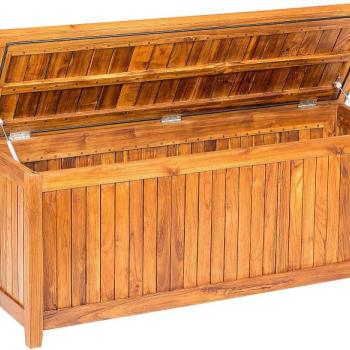 DEOKORK Záhradný teakový box LEONARDO 150 cm obrázok