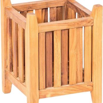 DEOKORK Záhradný teakový kvetináč ECO 33x33 cm obrázok