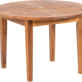 DEOKORK Záhradný teakový stôl DANTE ⌀ 120 cm obrázok