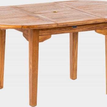 DEOKORK Záhradný teakový stôl ELEGANTE 130/180x120 cm obrázok