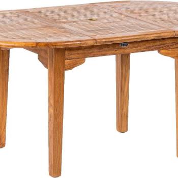 DEOKORK Záhradný teakový stôl ovál ELEGANTE (rôzne dĺžky) 180/240x100 cm obrázok