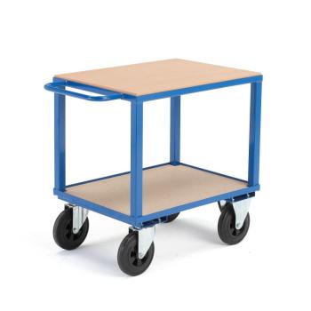 Dielenský manipulačný vozík SEDAN, 800x600 mm, nosnosť 600 kg, bez bŕzd obrázok
