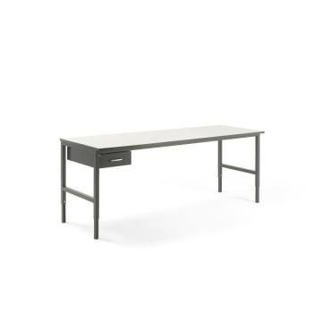Dielenský stôl Cargo, 2400x750 mm, 1 zásuvka obrázok