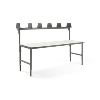 Dielenský stôl Cargo, 2400x750 mm, horná polica obrázok