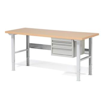 Dielenský stôl Robust s 3 zásuvkami, 2000x800 mm obrázok
