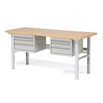 Dielenský stôl Robust so 6 zásuvkami, 2000x800 mm obrázok