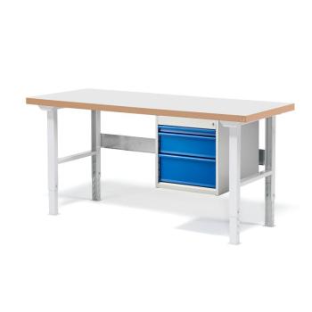 Dielenský stôl Solid 750 s 3 zásuvkami, nosnosť 750 kg, 1500x800 mm, laminát obrázok